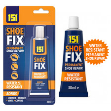 SHOE GLUE Permanent Shoe Repair Water Resistant Adhesive Leather Rubber 30ml