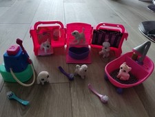 Washamals Bundle x 3 Play Sets Beauty Parlour Shower And Bath + 6 Cute Animals