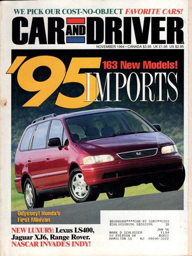 Car driver november 1994 - car, &