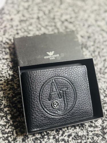 Armani exchange black leather - exchange,