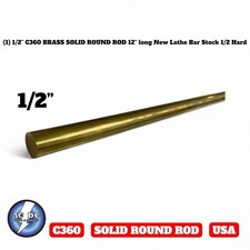 (1) 1/2" C360 BRASS SOLID