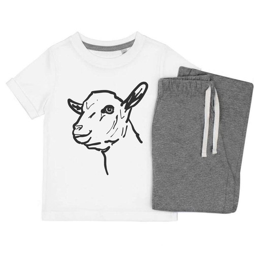 Goat kid kids cotton pyjama - 'goat,