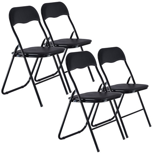 Padded folding chairs - folding, set