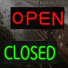 LED Open Close Neon Sign Shop