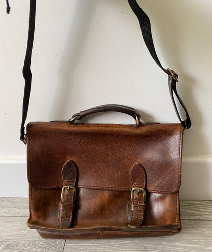 Vintage brown leather - brown,