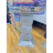 Silver Mirrored Side Table –