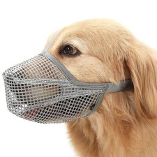 Cover Breathable Muzzle Pet Mesh Anti-Biting Chewing Licking Dog Anti-lick Mouth