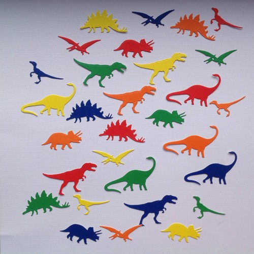 Small dinosaur die cut shapes - small,