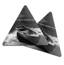 Triangle coaster bw - -,