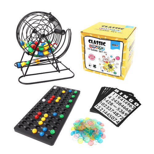 Deluxe bingo game set roller - deluxe, w/roller