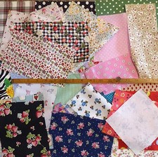 Cotton fabric scraps 100g bag