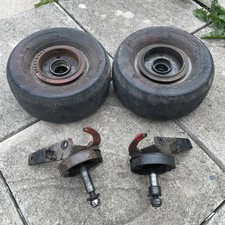 Vintage Go Kart Racing Front Drum Brake Sub Axles Dale Falcon Racing Parts