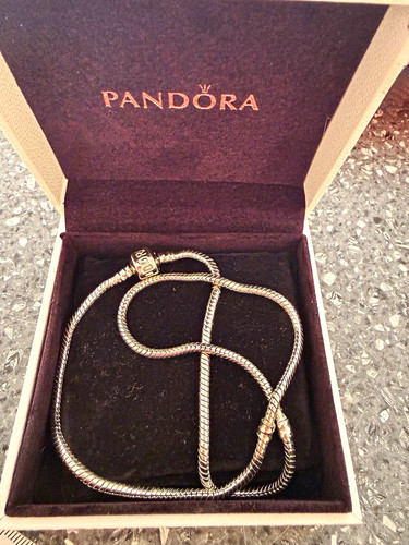 Pandora silver snake - silver, chain