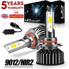 For Jaguar F Pace 2015-2023 9012 LED Headlight Bulbs 6000K- Super Bright Pair