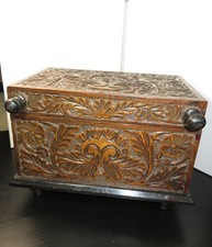 Vintage Hand-Carved Wooden 