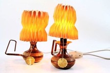2 Pieces 70s Lamp Desk Table Paper Bag Light