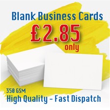 100 Blank Business Cards