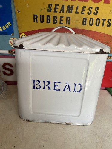 Large vintage white blue - large, white/