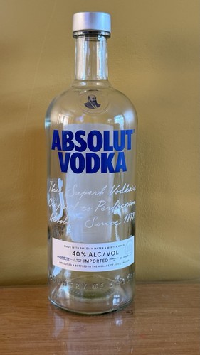 Empty absolut vodka - absolut, 1
