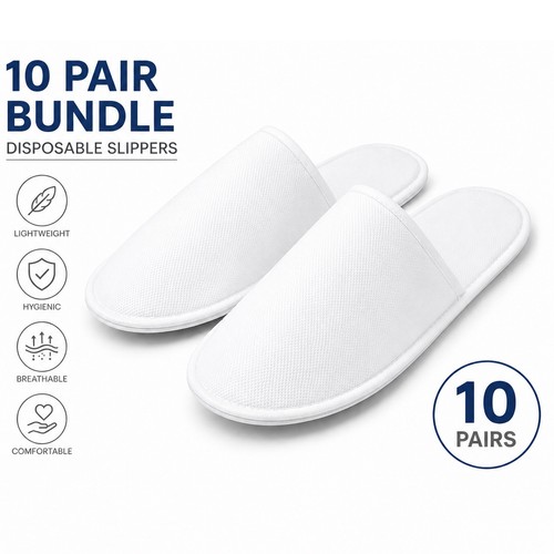 Pair disposable closed toe - 10,