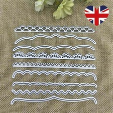 9 Edge Border Fancy Cut Lace Paper Dies Die Metal Cutting Cutter Card Cards