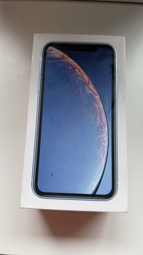 Iphone blue 128 box only - xr, gb