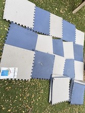 Set of 24 Interlocking 50x50 EVA Foam Floor Tiles for Garden Or Garage Home