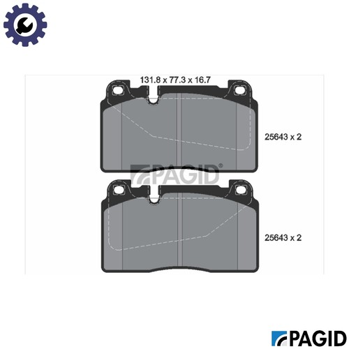 Brake pad set - disc,
