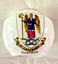 Shelley Crested Ware WWl A. Loreburn Dumfries  Mini Vase