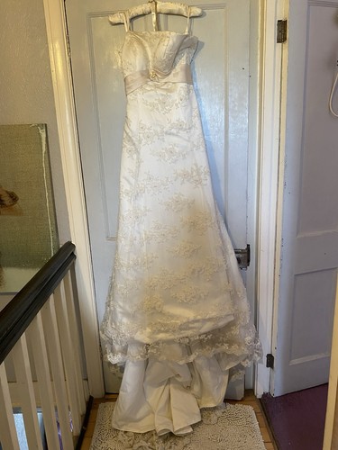 Ivory beaded lace wedding - ivory,