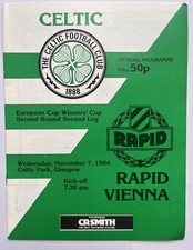 Celtic v Rapid Vienna 7th of November 1984