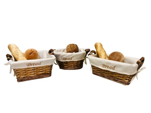Willow bread basket wooden - basket,
