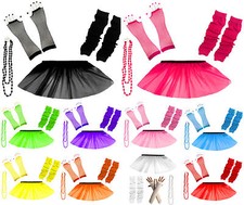 Child Tutu Skirt Kids Neon UV