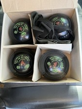 Greenmaster Pro-Line EX Heavy Lawn Bowls Black Grip Size 1