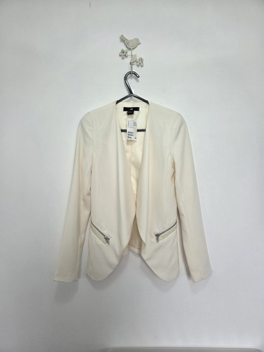 Cream waterfall blazer - cream,