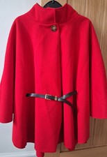 🌟Red Cape Coat with Black