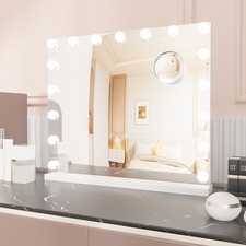 Charge LED Vanity Makeup Mirror 3 Color Lighting Modes Hollywood Lighted Mirror