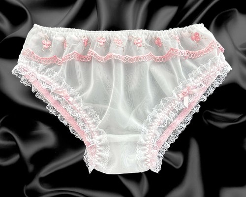 White sissy sheer nylon - sissy,