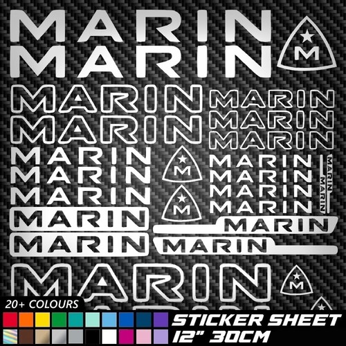 27x marin vinyl decal - marin,