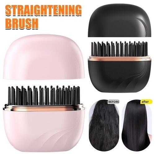 Hair straightener brush - straightener,