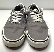 Mens canvas Grey Vans deck shoes  uk 8.5