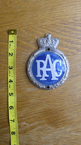 Vintage rac classic car grill - rac,