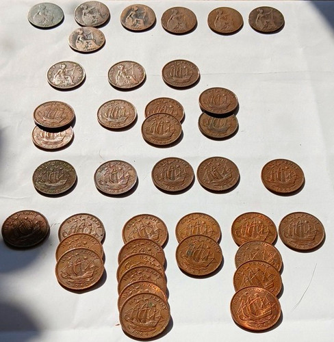 British pre decimal coin lot - pre-decimal,