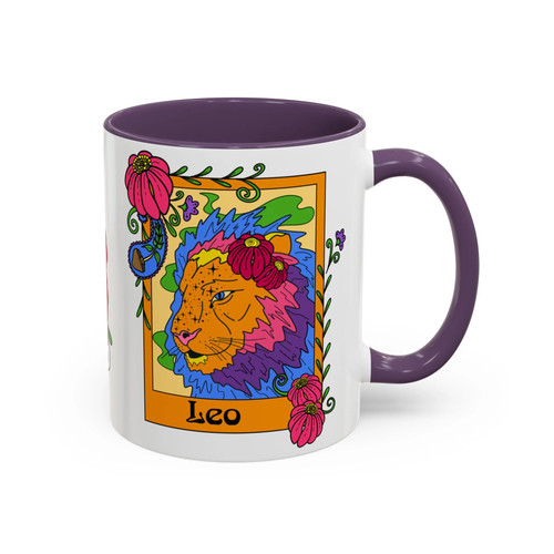 Leo star sign mug lion - sign, mug,