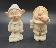 Lenox Disney Snow White & The Seven Dwarfs Salt & Pepper Pots - Sneezy and Dopey