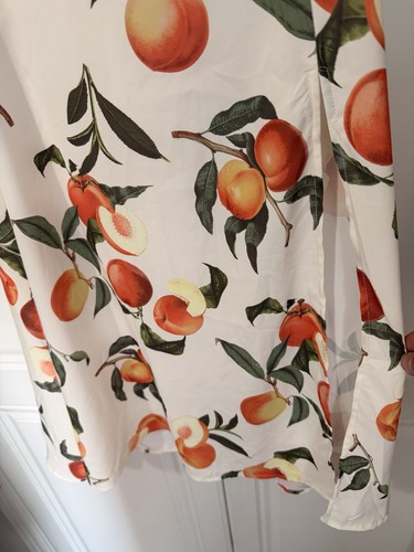 Cider peach fruit print slit - fruit,