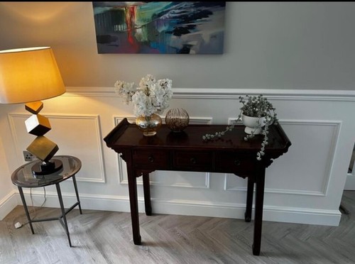 Antique mahogany hall table - mahogany,