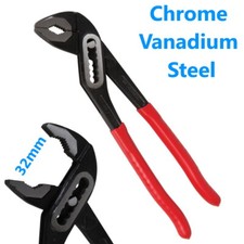 250mm 10" Plumbers Slim Jaw Waterpump Pliers Gas Pipe Wrench Grips Water Pump 