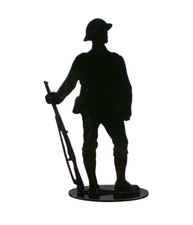 Silhouette VE day war memorial