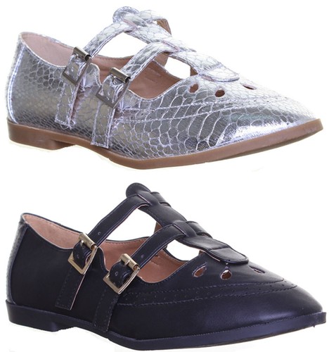 Womens ladies bar geek shoe - t,